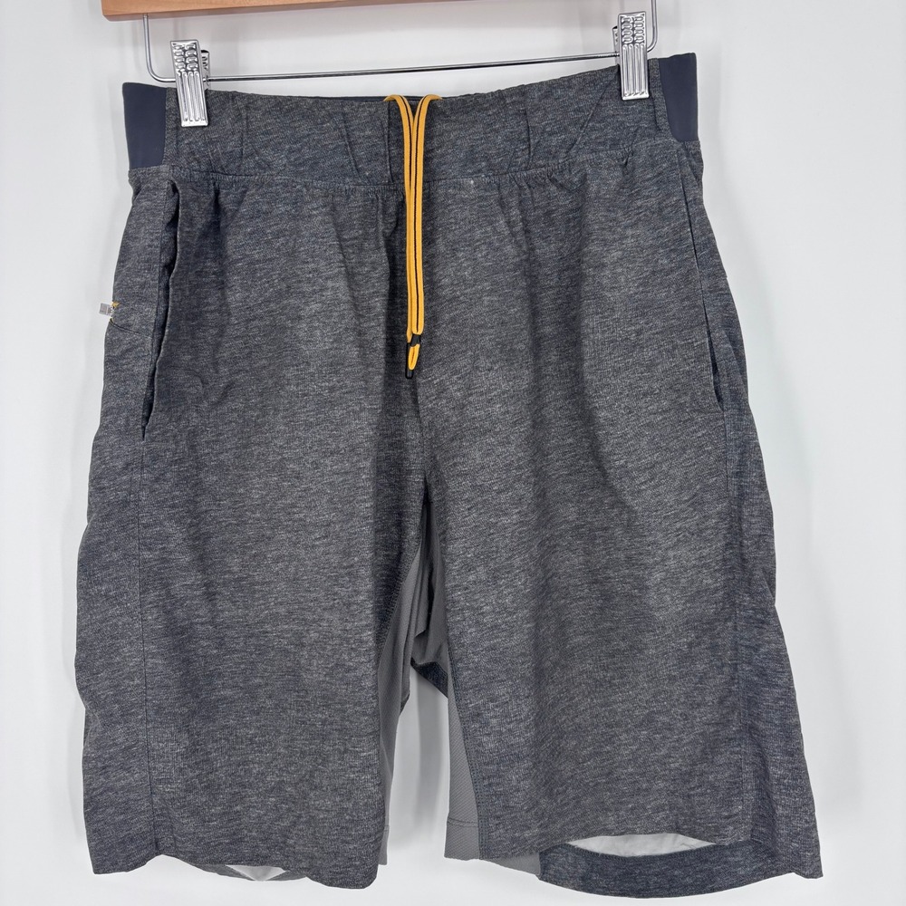 Lululemon T.H.E. Shorts Mens S 9" Gray Heathered Athletic‎ Gym Workout Outdoor